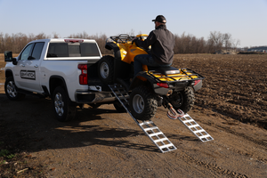 Gen-Y Lightweight 6.5ft Aluminum Loading Ramps 12in x 78in 600lb Capacity Per Ramp - Pair