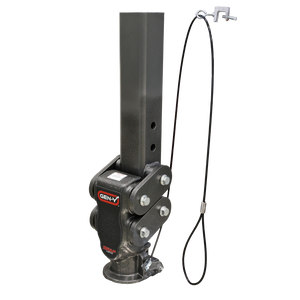 Gen-Y Spartan Torsion-Flex 2.5in Offset 4in SQ Tube Gooseneck 2-5/16in Coupler Standard Height