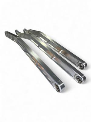 Elektric Off Road clear anodized high clearance billet radius rods for 72-inch Can-Am Maverick X3 RS - product photo 2