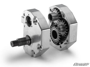 SuperATV 4-inch single idler billet portal for Polaris Xpedition drivetrain