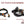 Auto Turn Signal Kit W/ Billet Lever And Front Drl Lights Can