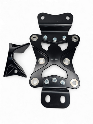 Elektric Off Road black 10-bolt billet radius rod plate with tow hook for Can-Am Maverick X3 - product photo 6