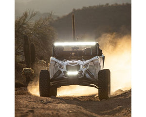 Rigid SR-Series 40-inch off-road LED light bar with broad spot beam, no backlight, alloy housing, and stainless steel bracket included