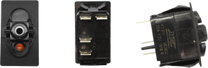 Dash Switch Body Momentary Amber Bottom