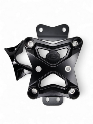 Elektric Off Road black 10-bolt billet radius rod plate with tow hook for Can-Am Maverick X3