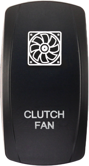 Clutch Fan rocker switch cover compatible with Contura V, XTC, sPod, and Daystar systems—rocker only, no switch included