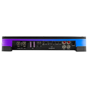 DS18 1-Channel Amp Monoblock 1 x 900 Watts RMS/1ohm Remote Level Control Flush Mount w/ LED Lights