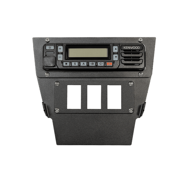PCI block off plate adapts intercom cutouts for Rocker Intercoms and includes 3 switch plugs for clean mounting and customization.