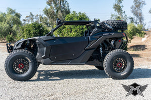 Madigan Motorsports Maverick X3 Integrated Front Bumper on a Can-Am Maverick X3 — angle view