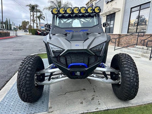 Madigan Motorsports RZR Pro R 4-Seat Roll Cage on a Polaris RZR Pro R — angle view