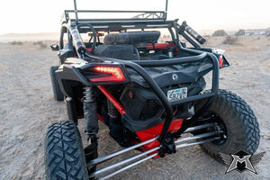 Madigan Motorsports Maverick X3 Integrated Front Bumper on a Can-Am Maverick X3 — mounting hardware