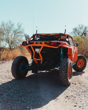 Geiser Performance X3 rear bumper mounted with cage