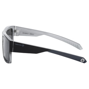 Winslo polarized riding sunglasses with flash mirror, oleophobic, and hydrophobic coatings for motorcyclists