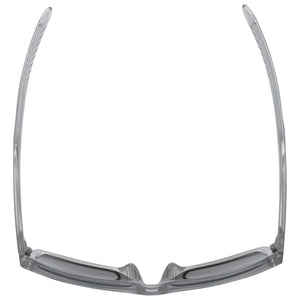 Winslo polarized riding sunglasses with flash mirror, oleophobic, and hydrophobic coatings for motorcyclists
