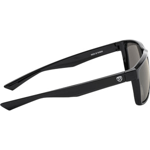 Locke motorcycle sunglasses with polycarbonate lenses and hydrophobic, oleophobic coatings for clear, safe riding