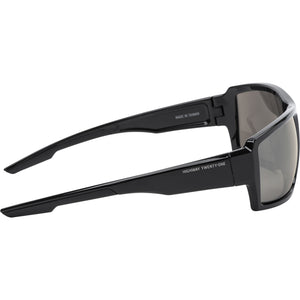 Masterson motorcycle sunglasses with flash mirror lenses and oleophobic and hydrophobic coatings for clear road visibility