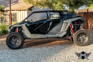 Madigan Motorsports RZR Turbo R 4-Seat Roll Cage on a Polaris RZR Turbo R — fitted view