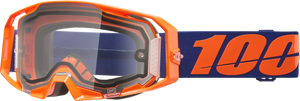 Armatic  Enduro Moto Goggle Neon Orange Clear
