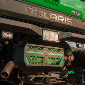 Polaris Xpedition Exhaust Cover | SDR Aluminum - Dunes 2 Dezert SXS