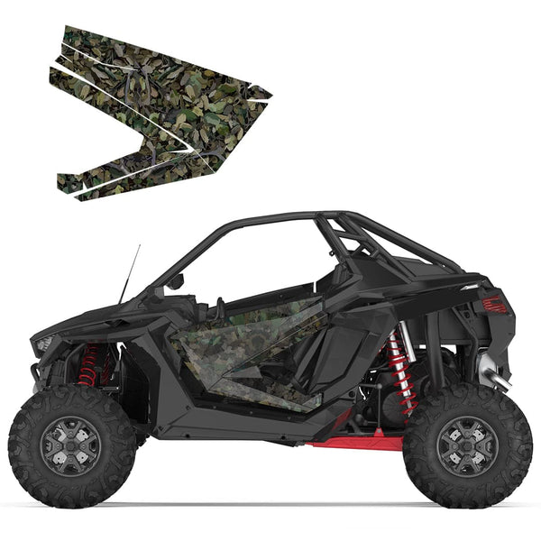 Polaris RZR PRO XP Camouflage Wraps Graphics Kit (Only Doors) - Kemimoto