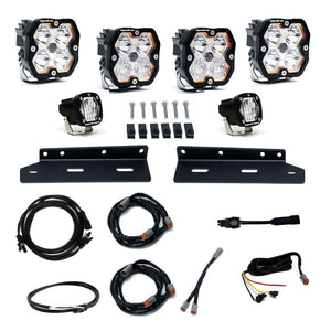 Baja Designs 21-25 Ford Raptor Squadron Sport 2.0 Fog Pocket Kit (Multi Patterns) - Clear