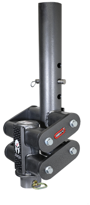 Gen-Y Spartan Torsion-Flex 5in Offset 4in RD Tube Gooseneck 2-5/16in Coupler Standard Height