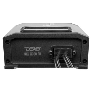 DS18 2-Channel Class-D Amp Full-Range 2x 180 Watts RMS at4 ohmIP67 Waterproof Rating