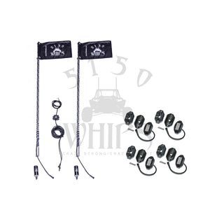 5150 Whips 187 Whips and Rock Light Combo Kit - Dunes 2 Dezert SXS