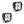 Baja Designs Squadron 2.0 Sport LED Light Pair - Dunes 2 Dezert SXS