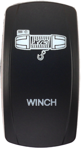 Winch rocker switch cover for Contura V switch bodies, compatible with XTC, sPod, and Daystar systems, rocker actuator only