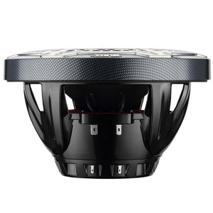 DS18 Hybrid Marine Speaker w/ Driver And RGB LEDs 8in 2-Way 350 Watts RMS 4 ohm Crbn Fiber w/ Cover