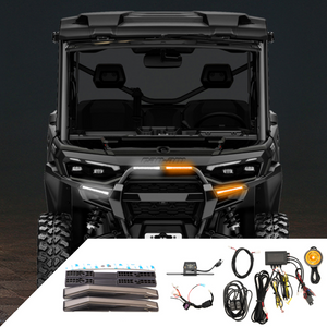 RAVEK Turn Signal Kit - Amber - White Running Light - Can-Am Defender HD11 65-2000