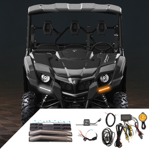 RAVEK Turn Signal Kit - Amber - White Running Light - Kawasaki KRT800 Teryx 67-3002