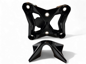 Elektric Off Road black 6-bolt billet radius rod plate with tow hook for Can-Am Maverick X3 - product photo 2