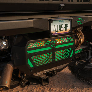 Polaris Xpedition Exhaust Cover | SDR Aluminum - Dunes 2 Dezert SXS