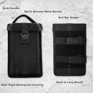 RAVEK Trail Vault Pouch – Black Universal SXS Storage - Dunes 2 Dezert SXS