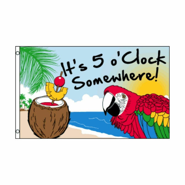 5 O'CLOCK SOMEWHERE 3X5 FLAG - Dunes 2 Dezert SXS