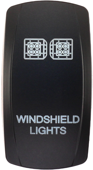 Windshield Lights rocker switch cover compatible with Contura V, XTC, sPod, and Daystar systems, rocker actuator only