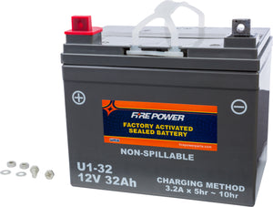 Fire Power U1-32 sealed AGM battery for Yamaha Rhino, Viking and Kawasaki Teryx