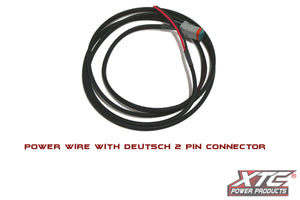 XTC 9′ plug-and-play UTV power wires with DT06-2S Deutsch connector and 14 AWG cable