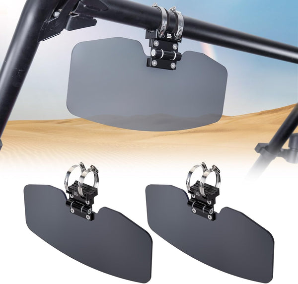 UTV Sun Visor Fit 1.5-2 in Roll Bars UTV Side X Side with Windshield - Dunes 2 Dezert SXS