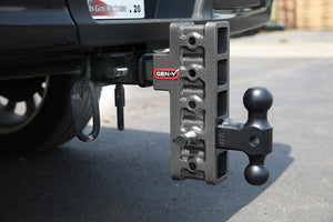 Gen-Y Mega Duty 2.5in Shank 9in Drop 3K TW 21K Hitch w/GH-061 Dual-Ball/GH-062 Pintle Lock