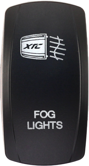 Fog Lights rocker switch cover for Contura V bodies, fits XTC, sPod, and Daystar systems, rocker only, no switch included
