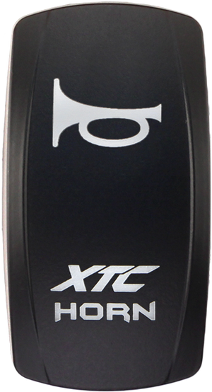 Horn rocker switch cover for Contura V systems, fits XTC, sPod, Daystar switch bodies, labeled actuator only, no switch included