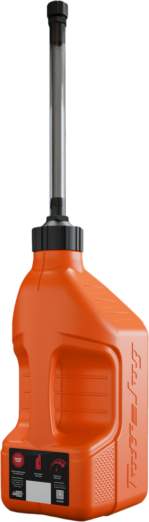 Utility Container Orange W/ Autostop Spout 2.5 Gal