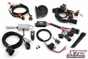 Can-Am Commander self-canceling turn signal system with billet lever and amber LED lights