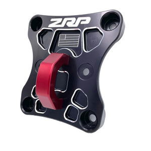 Billet aluminum radius rod plate for Can-Am X3 enhances rear suspension strength and includes optional hitch or D-ring receiver