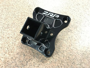 Billet aluminum radius rod plate for Can-Am X3 enhances rear suspension strength and includes optional hitch or D-ring receiver