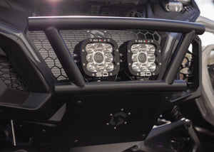 Geiser Maverick R front bumper installed angled view