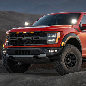 Baja Designs 21+ Ford Raptor/22+ Bronco S2 SAE Pro Fog Pocket Light Kit Clear/Amber